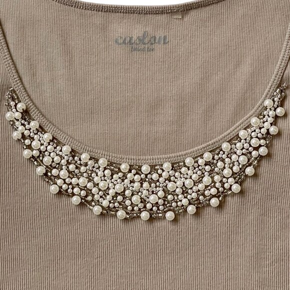 Embellished Tank + Evergreen Pencil Skirt 2-Piece Outfit — Women’s Medium & 10 - Picture 6 of 16